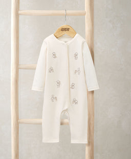 Mamas & Papas Rompers Embroidered Bear Romper