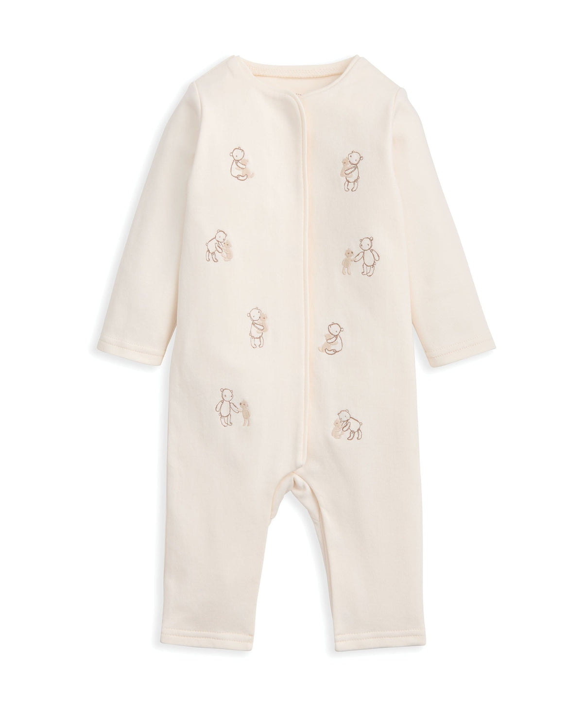 Mamas & Papas Rompers Embroidered Bear Romper