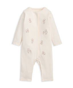 Mamas & Papas Rompers Embroidered Bear Romper