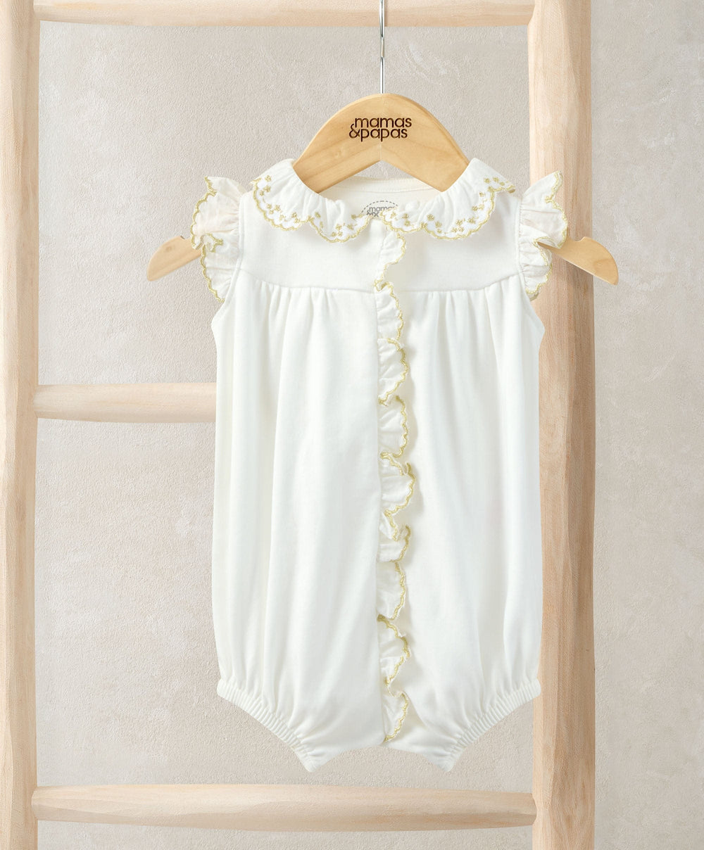 Mamas &amp; Papas Rompers Embroidered Romper