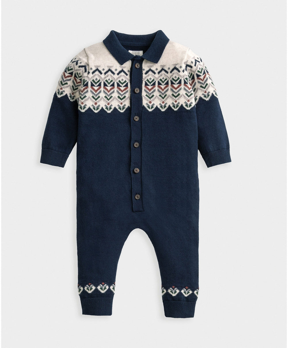 Mamas &amp; Papas Rompers Fairisle Knitted Romper