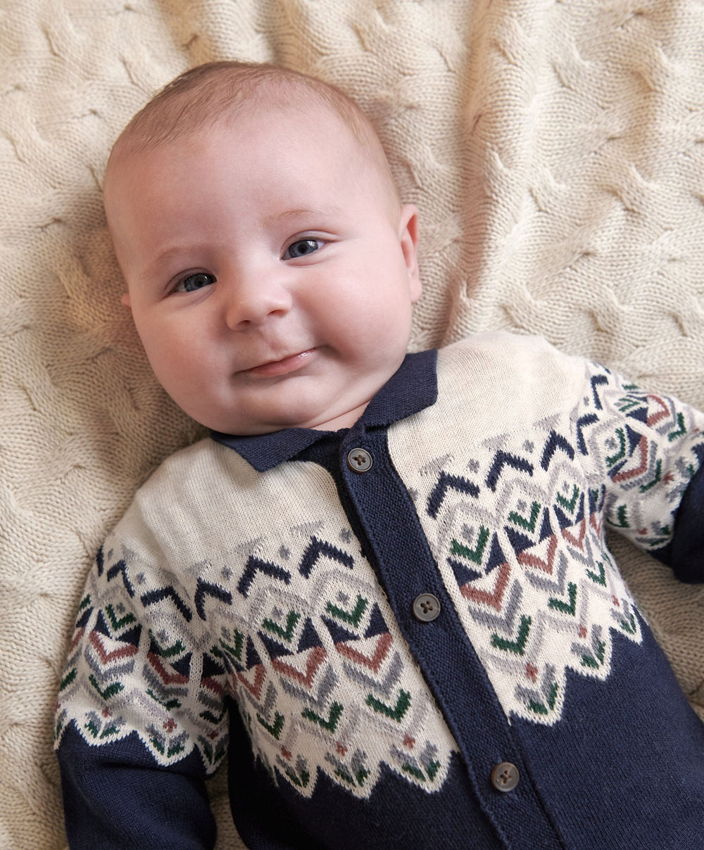 Mamas &amp; Papas Rompers Fairisle Knitted Romper
