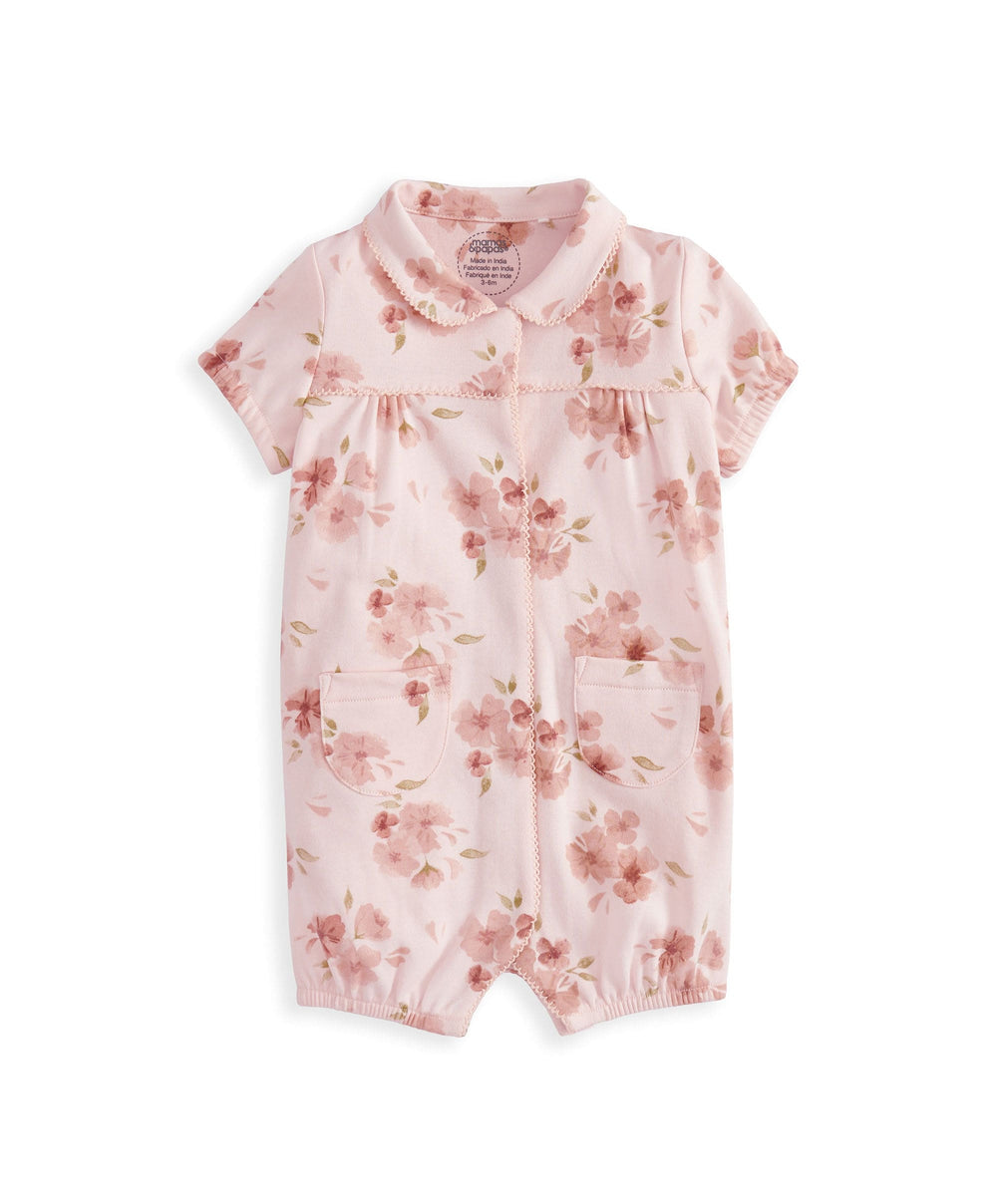 Mamas &amp; Papas Rompers Jersery Floral Romper