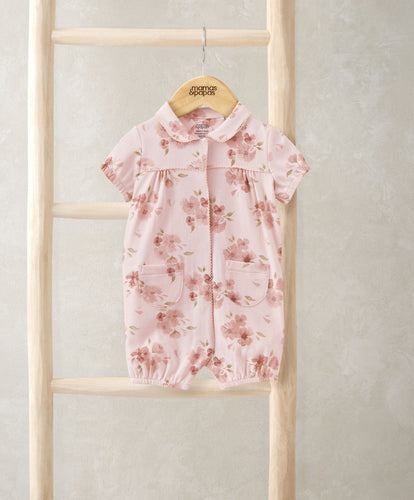 Mamas & Papas Rompers Jersery Floral Romper