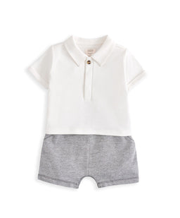 Mamas & Papas Rompers Mock Suit Romper