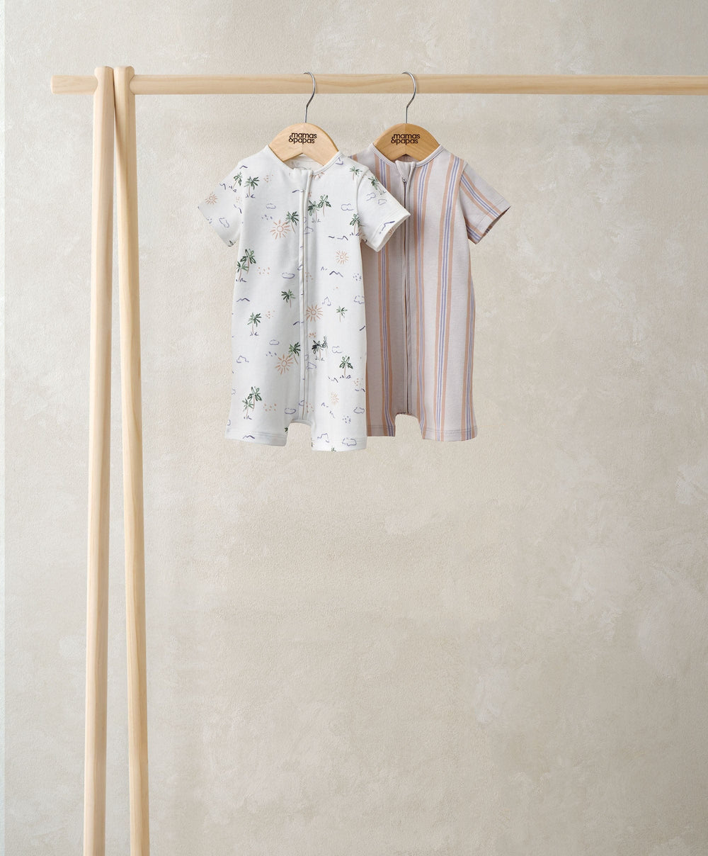 Mamas &amp; Papas Rompers Paradise Rompers (Pack of 2)