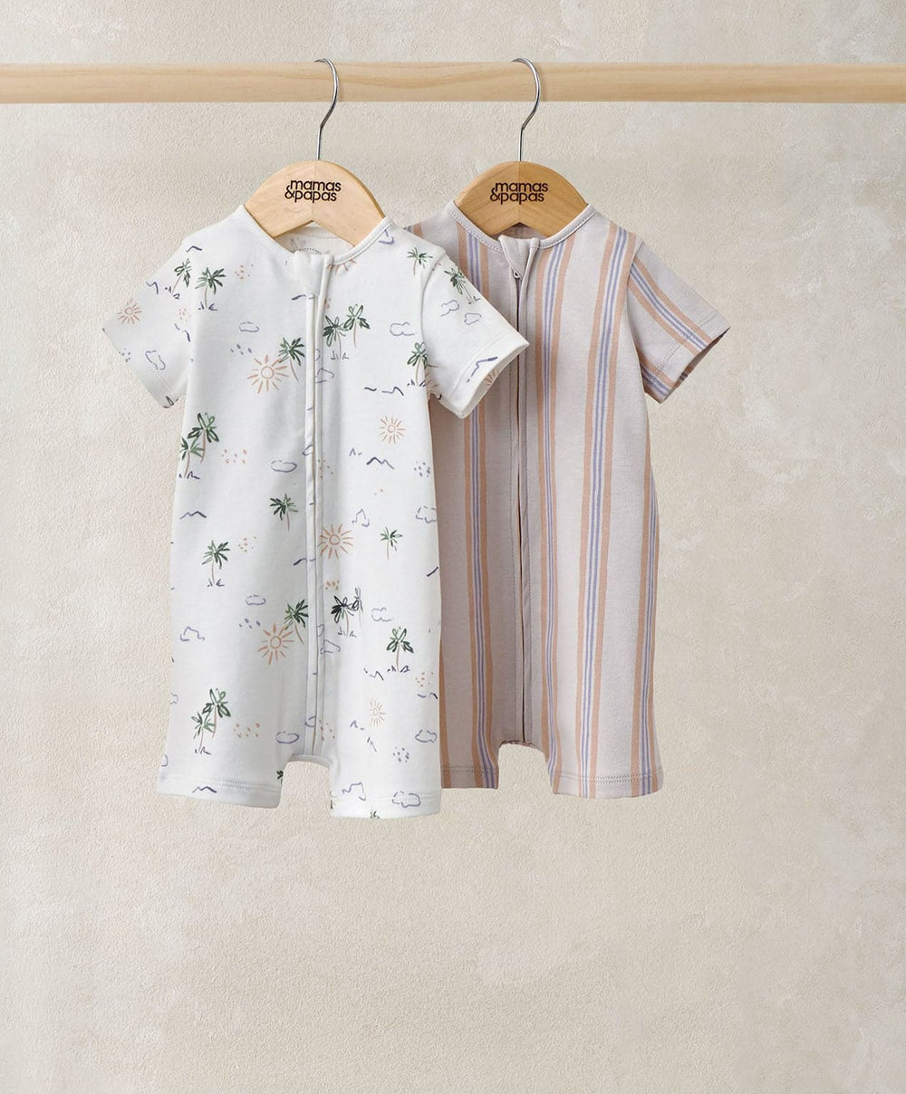 Mamas &amp; Papas Rompers Paradise Rompers (Pack of 2)