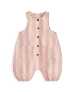 Mamas & Papas Rompers Pink Striped Romper