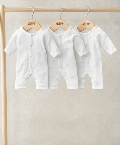 Mamas & Papas Rompers Premature Romper (Pack of 3) - Stork Print