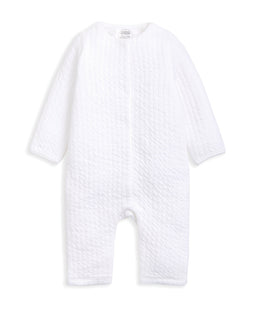Mamas & Papas Rompers Quilted Romper - White
