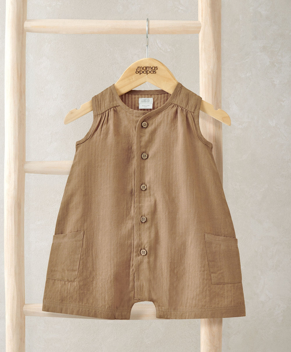 Mamas &amp; Papas Rompers Seersucker Romper