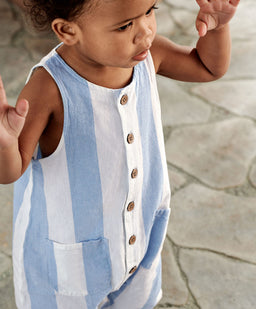 Mamas & Papas Rompers Slouchy Striped Romper