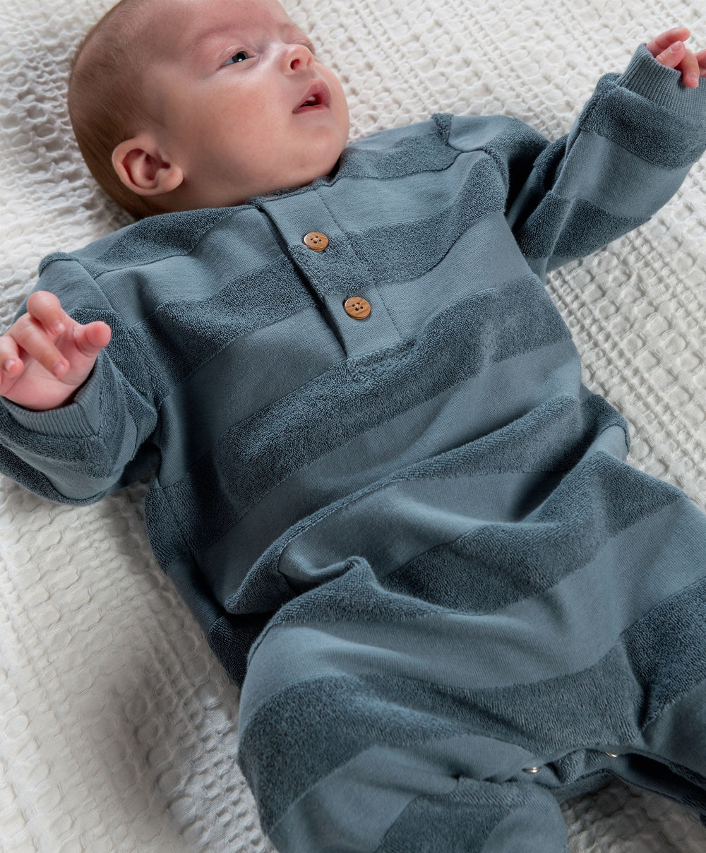 Mamas &amp; Papas Rompers Striped Romper – Blue