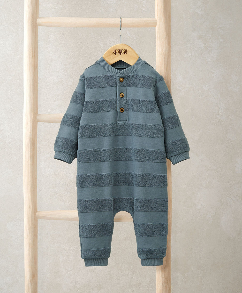 Mamas &amp; Papas Rompers Striped Romper – Blue