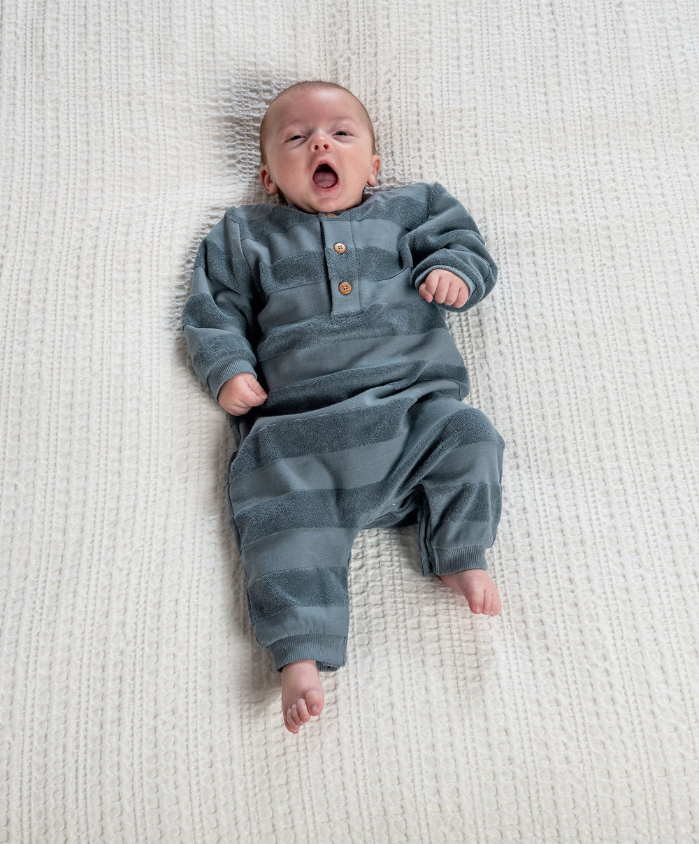 Mamas &amp; Papas Rompers Striped Romper – Blue