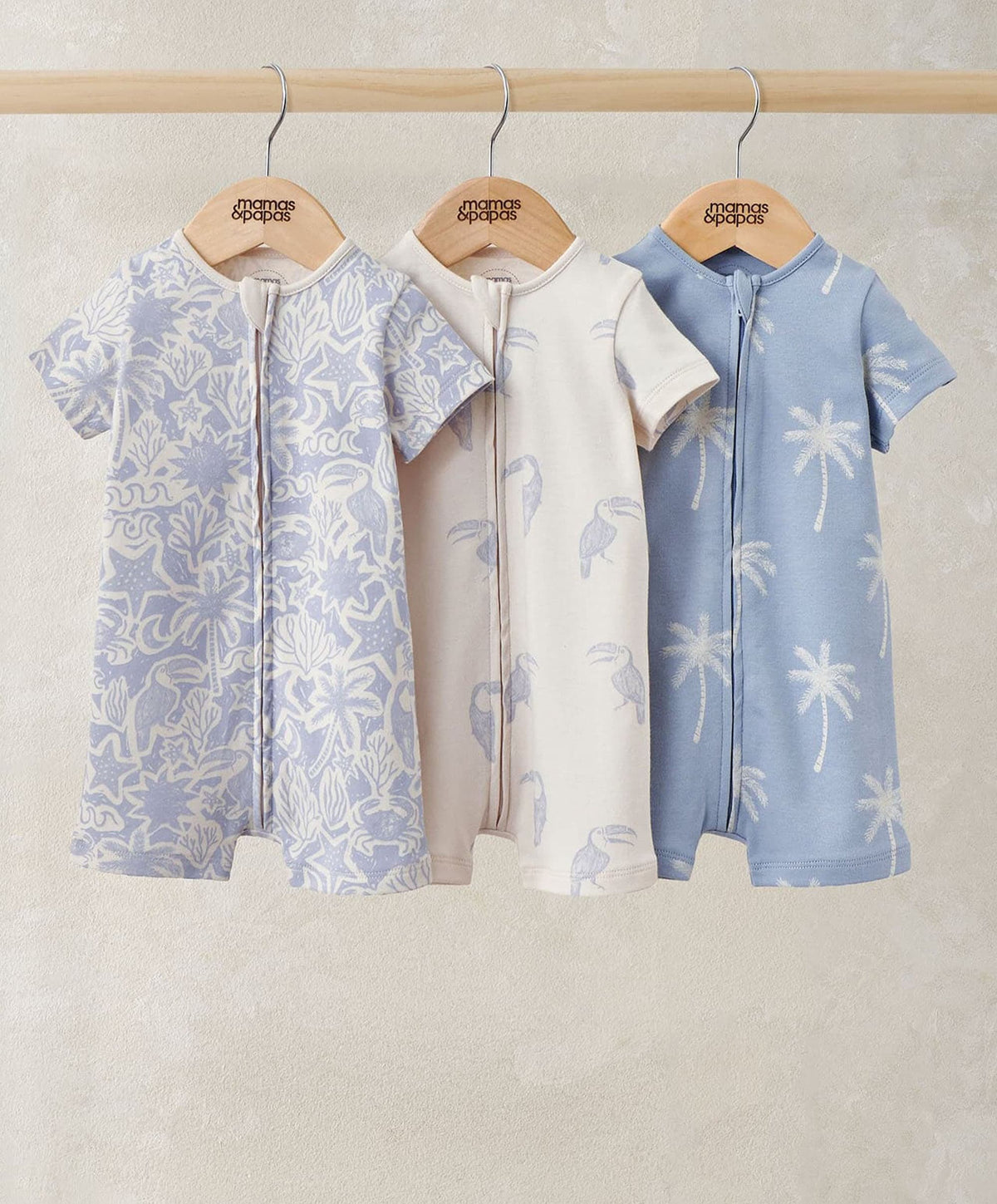 Mamas & Papas Rompers Toucan Rompers (Pack of 3)