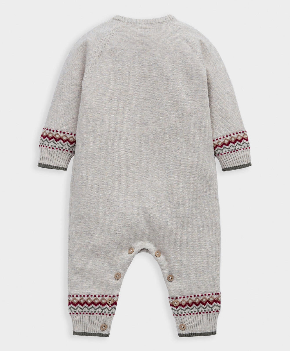 Mamas &amp; Papas Rompers Train Knitted Christmas Romper