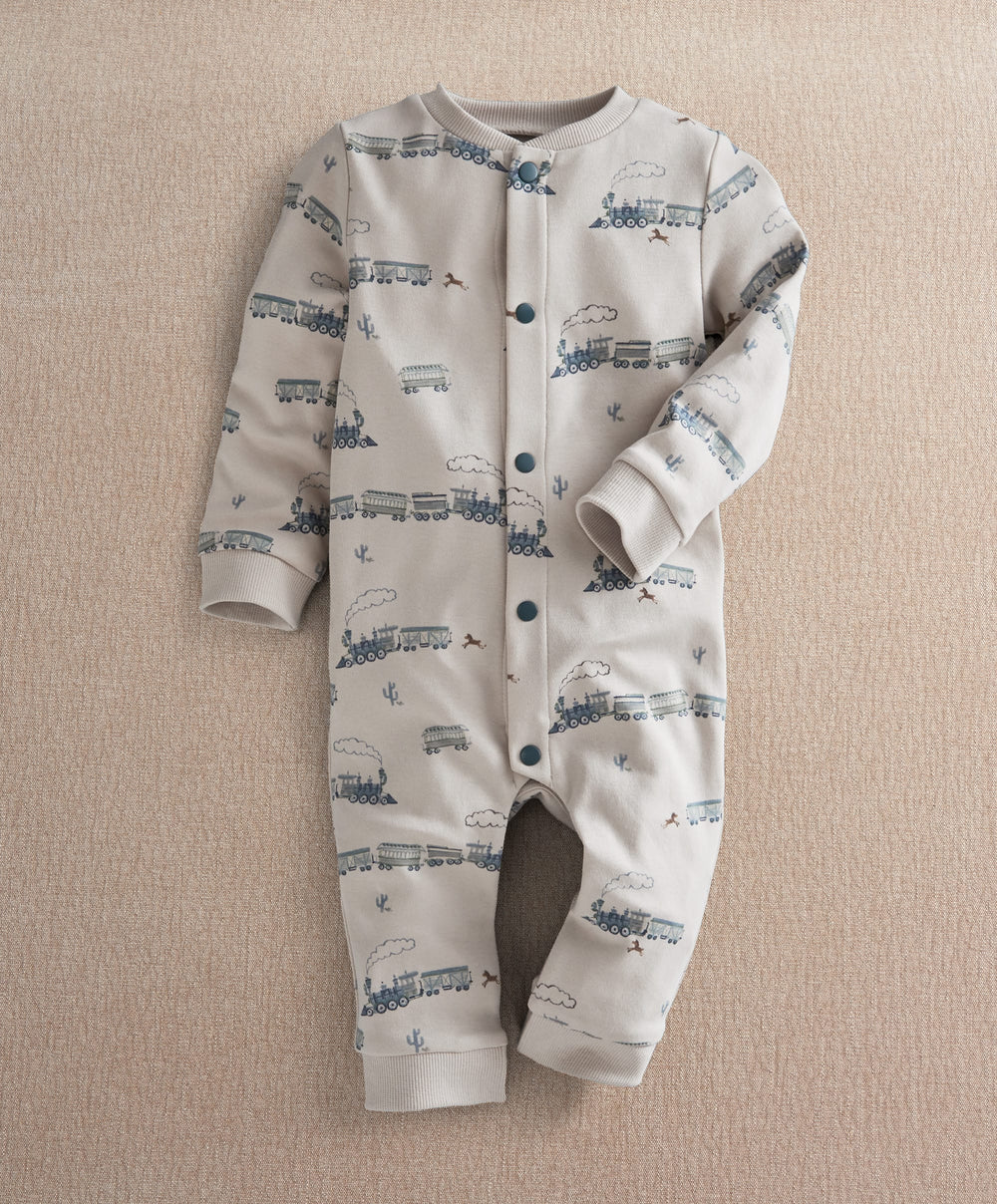 Mamas &amp; Papas Rompers Train Long Sleeve Romper
