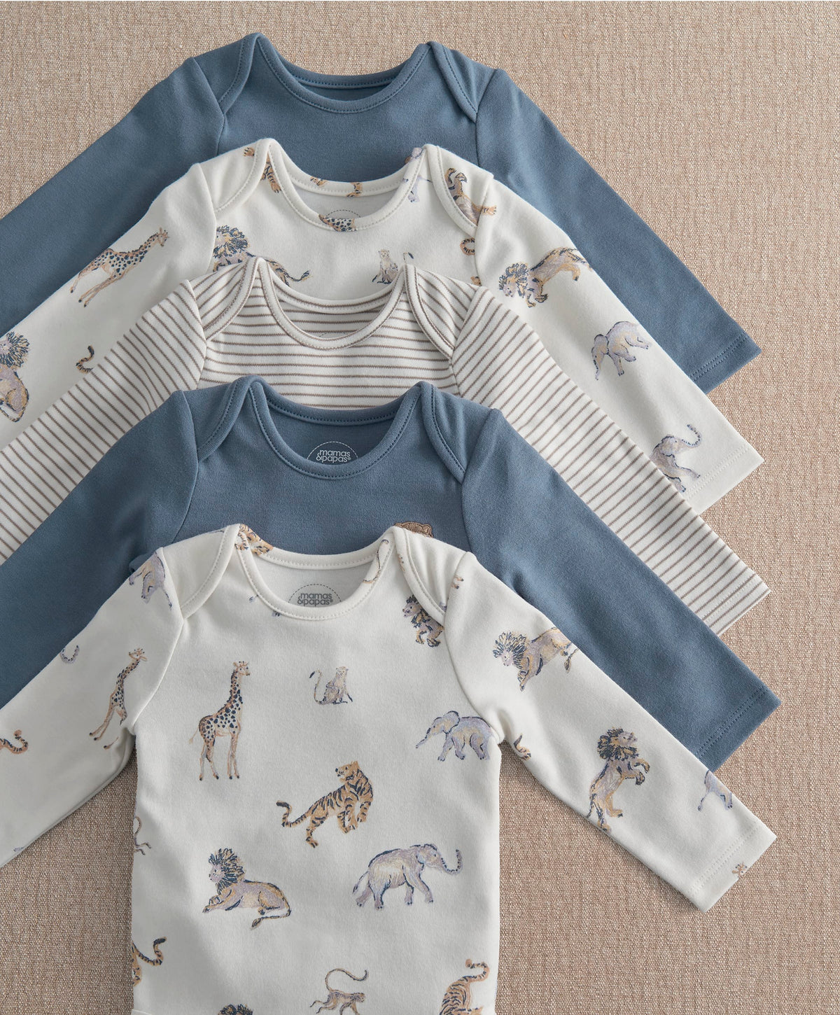 Mamas & Papas Safari Adventures Bodysuits (Pack of 5)