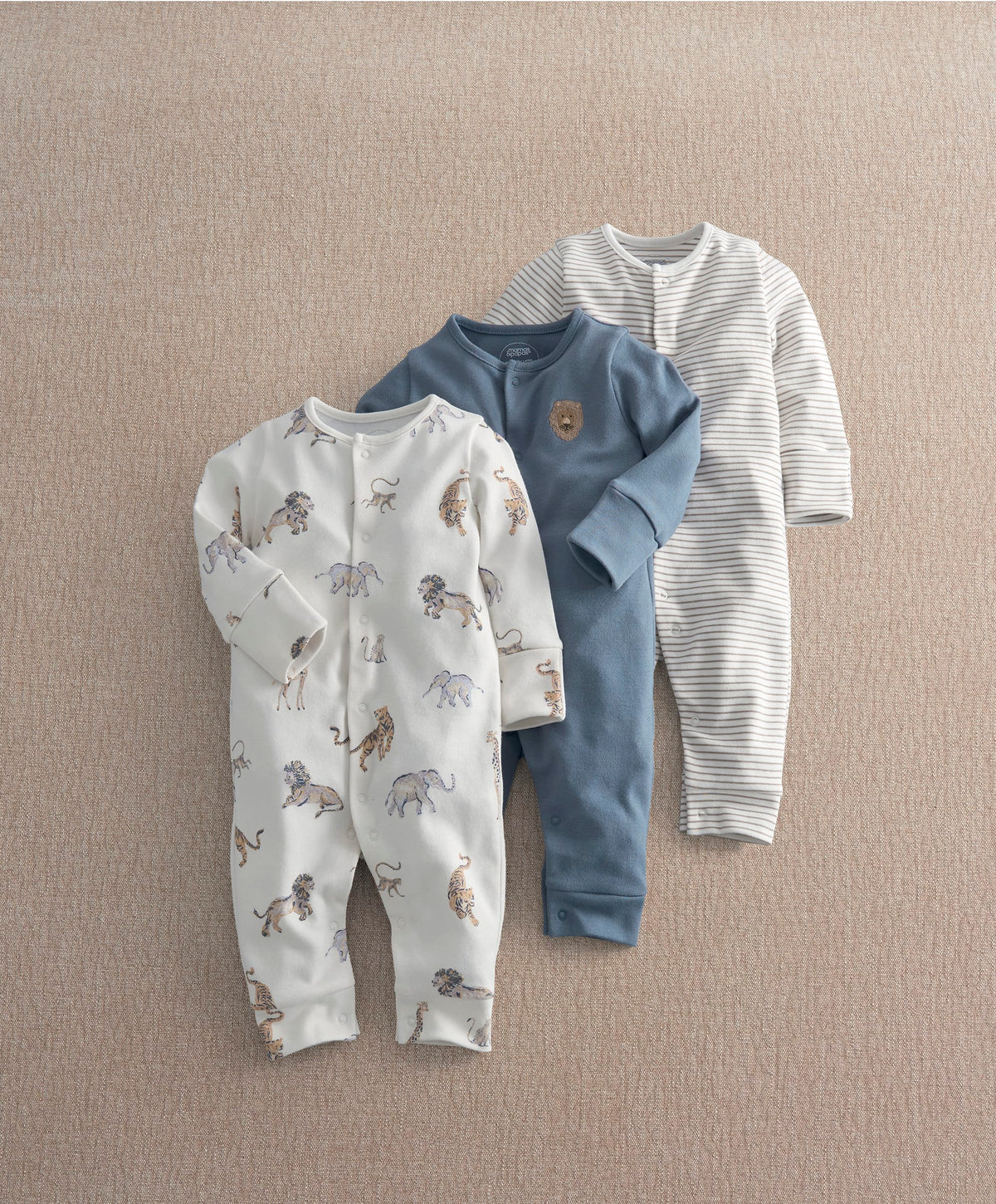 Mamas & Papas Safari Adventures Sleepsuits (Pack of 3)