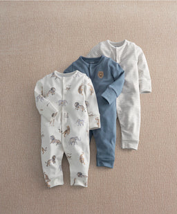 Mamas & Papas Safari Adventures Sleepsuits (Pack of 3)