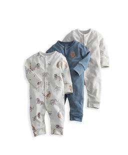 Mamas & Papas Safari Adventures Sleepsuits (Pack of 3)