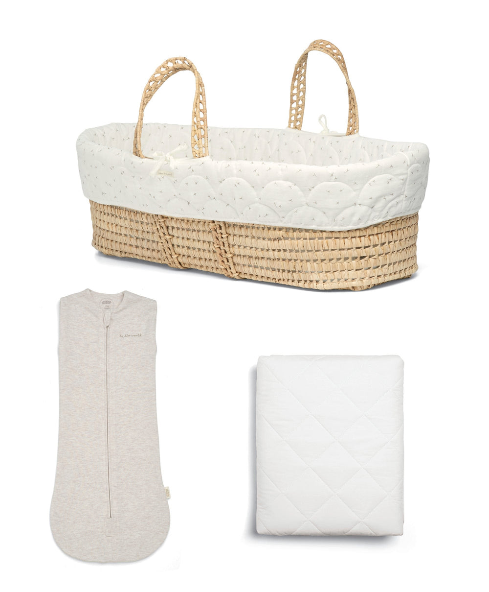 Mamas &amp; Papas Seedling Moses Basket Bundle (3 Pieces)