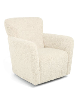 Mamas & Papas Settle Nursing Chair & Stool - Snow Teddy