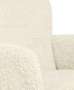 Mamas & Papas Settle Nursing Chair & Stool - Snow Teddy