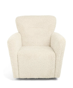 Mamas & Papas Settle Nursing Chair & Stool - Snow Teddy