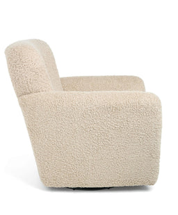Mamas & Papas Settle Swivel Nursing Chair & Stool - Biscuit Teddy