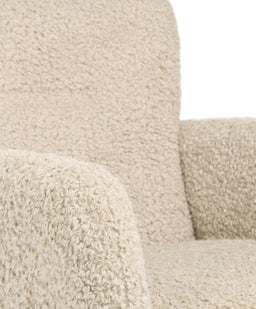 Mamas & Papas Settle Swivel Nursing Chair & Stool - Biscuit Teddy