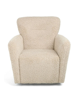 Mamas & Papas Settle Swivel Nursing Chair & Stool - Biscuit Teddy