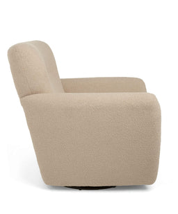 Mamas & Papas Settle Swivel Nursing Chair  & Stool - Oatmeal Boucle