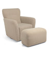 Mamas & Papas Settle Swivel Nursing Chair  & Stool - Oatmeal Boucle