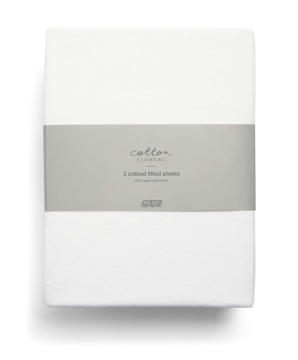 Cotbed Fitted Sheets (2 Pack) White – Mamas Papas IE