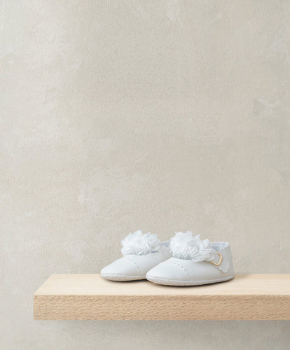 Mamas & Papas Shoes & Booties Scalloped Edge Flower Ballet Shoes