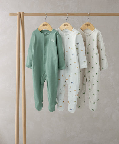 Mamas & Papas Sleepsuits Farmyard Sleepsuits (Set of 3)