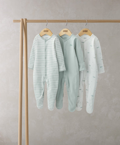 Mamas & Papas Sleepsuits Whale Sleepsuits (Set of 3)