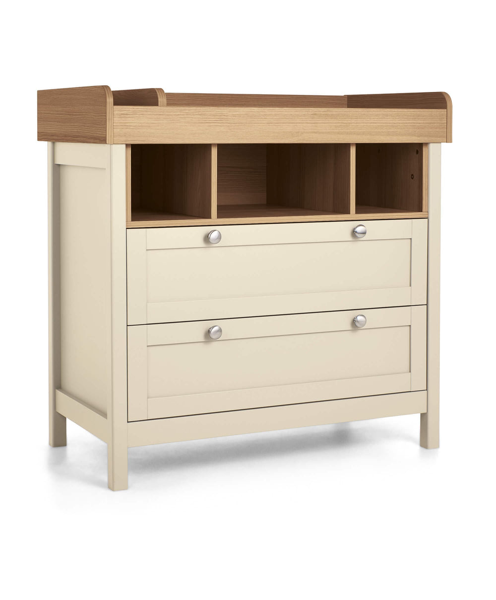 Mamas &amp; Papas Small Cotbed Bundles Harwell 2 Piece Small Cotbed Set with Dresser Changer - Cashmere