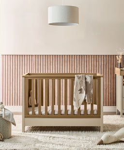 Mamas & Papas Small Cotbed Bundles Harwell 3 Piece Convertible Cot Range with Dresser Changer & Wardrobe - Cashmere