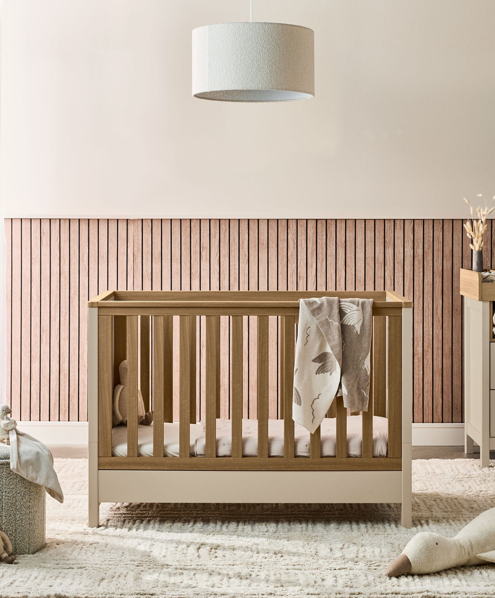 Mamas &amp; Papas Small Cotbeds Harwell Convertible Cot - Cashmere