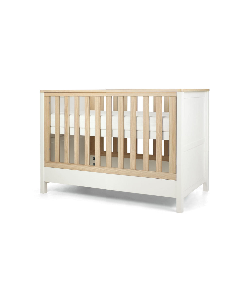 Mamas &amp; Papas Small Cotbeds Harwell Convertible Cot - White/Natural