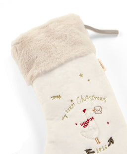 Mamas & Papas Small Stocking - White Emb 2026