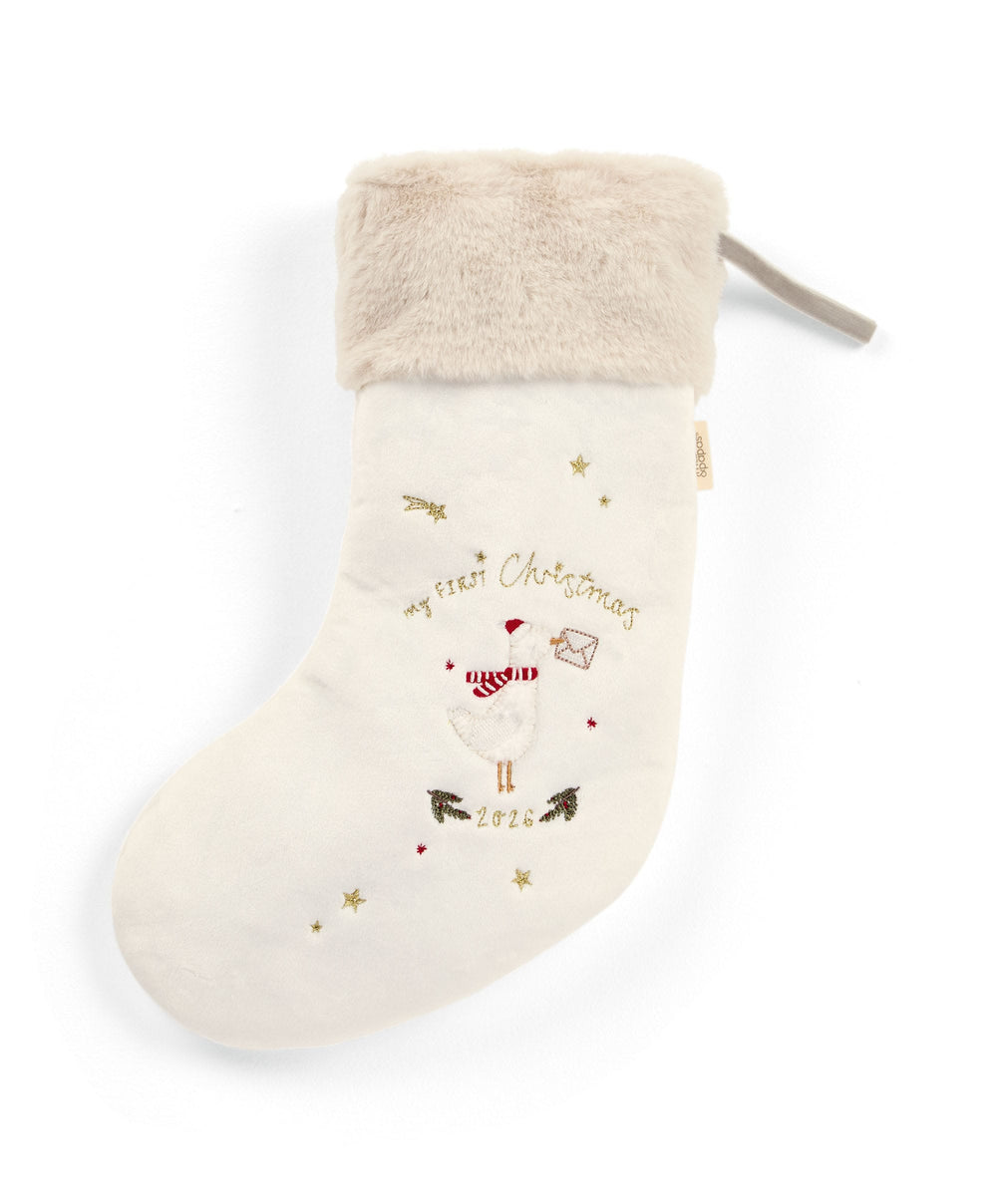 Mamas &amp; Papas Small Stocking - White Emb 2026