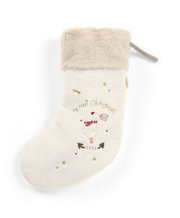 Mamas & Papas Small Stocking - White Emb 2026