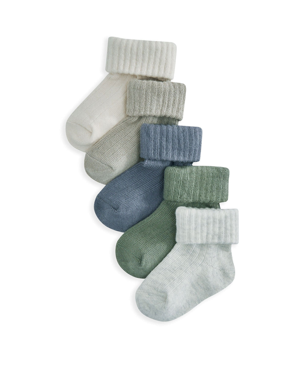 Mamas &amp; Papas Socks &amp; Tights Blue Socks (Pack of 5)