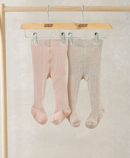 Mamas & Papas Socks & Tights Ribbed Tights (Pack of 2)