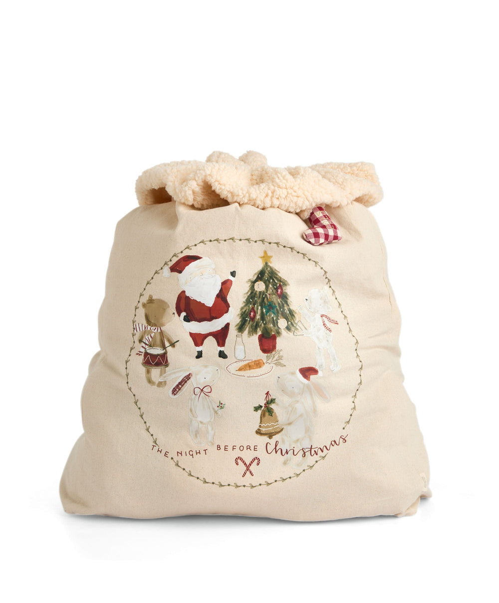 Mamas &amp; Papas Stockings Christmas Characters Santa Sack - Calico