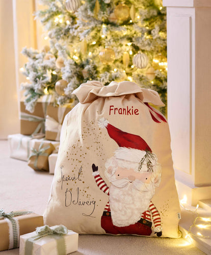 Mamas & Papas Stockings Large Calico Christmas Sack